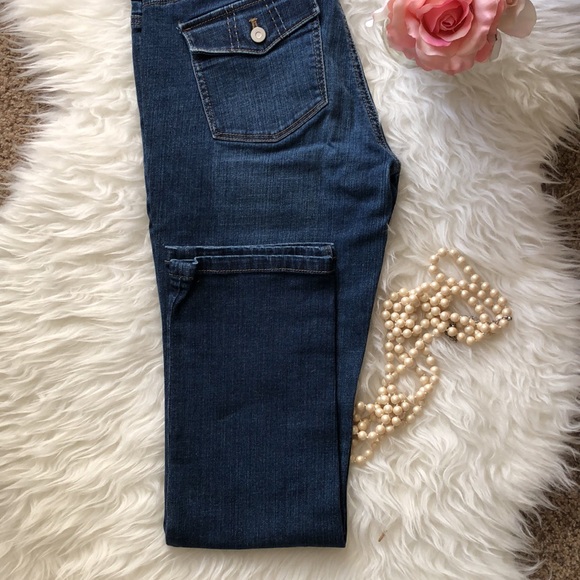 WHBM • NOIR Size 4 Cropped Denim Jeans - Picture 5 of 16